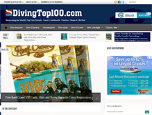 Tablet Screenshot of divingtop100.com